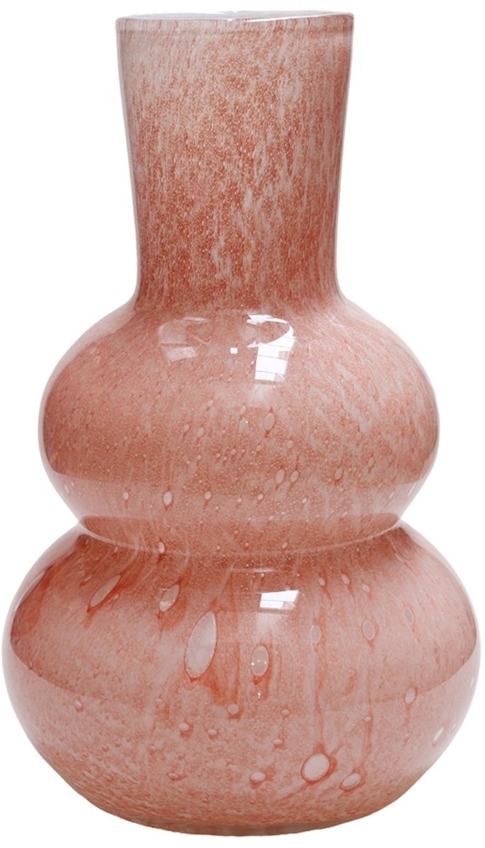 Vase The World Vaas Lindi Elite | Roze | Mondgeblazen glas | D22 x H 36 cm Pink