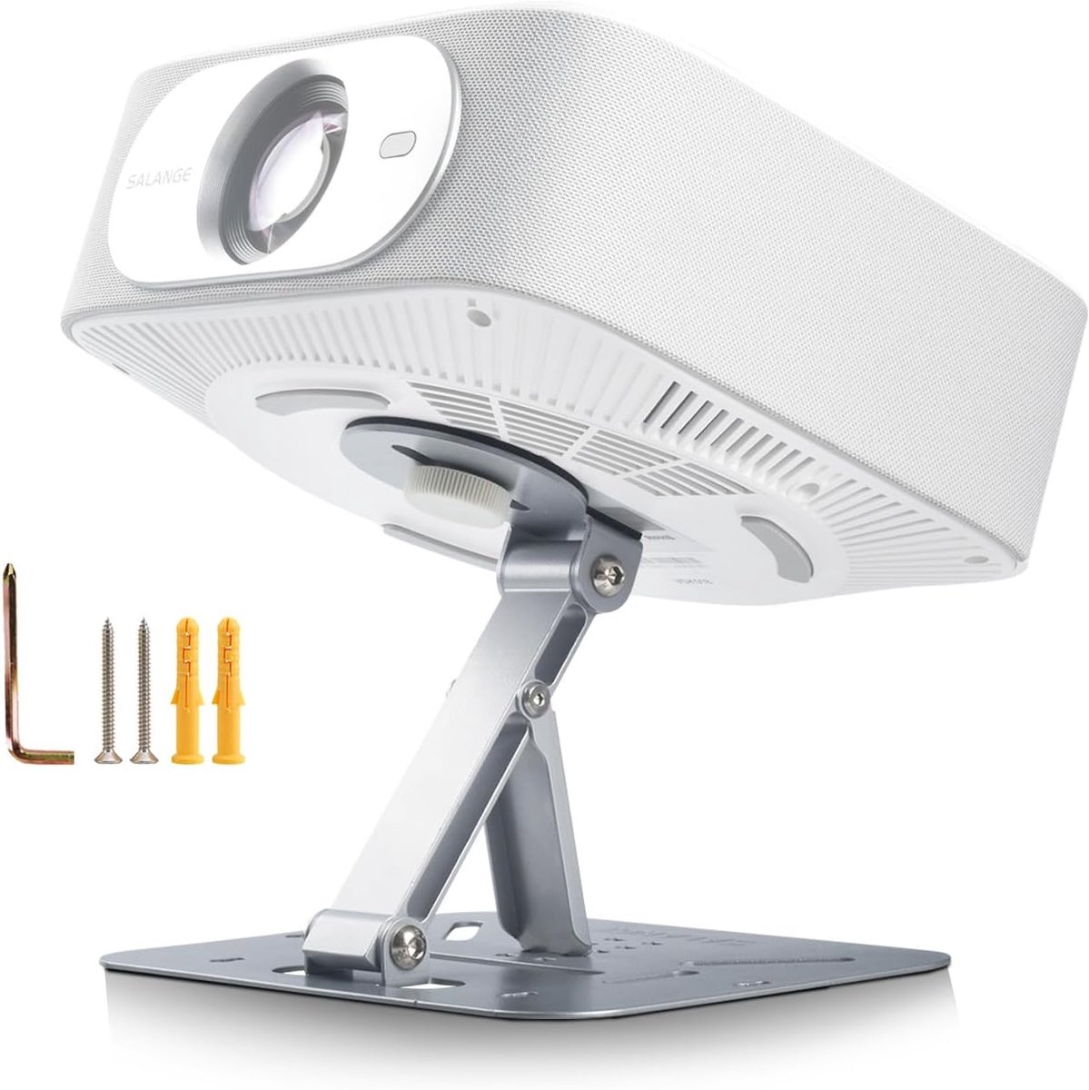 Projector Stand - Projectorhouder - Thuisbioscoop - 360 Graden Draaibaar - 19 cm - Zilver
