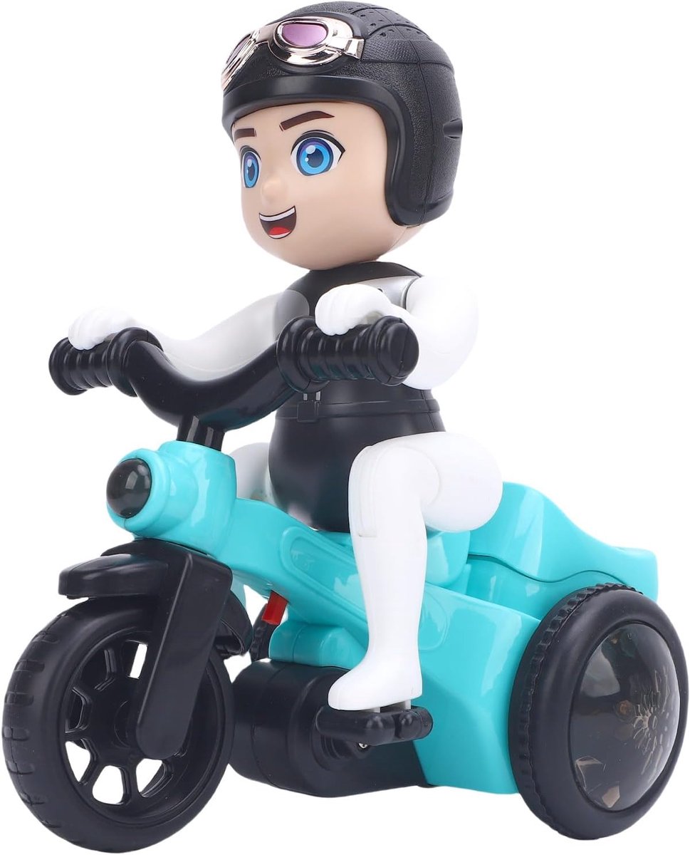 Driewieler Stuntfiets - Elektrisch Speelgoed - Kinderen Spelen - 360 Graden Rotatie - 17 x 13 x 12 cm - Kleurrijk