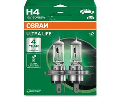 Osram Ultra Life Serie - Halogeen Voertuiglamp - H4 - Lange Levensduur - 4 Jaar Garantie
