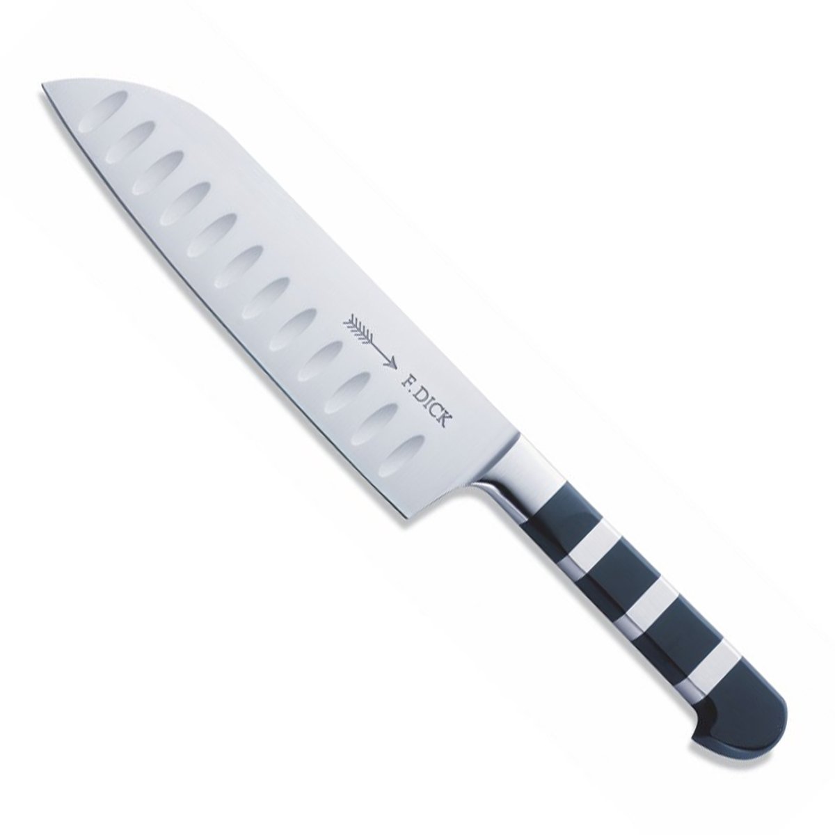 Dick 1905 Serie - Santokumes - Ryflowend Lemmet - 18 cm - Zwart
