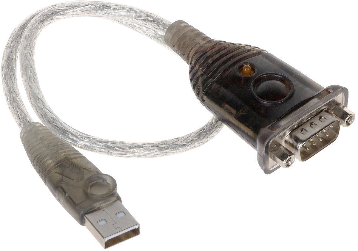 USB 2.0 Kabel USB A Male - DB9 Male 0.35 m Grijs