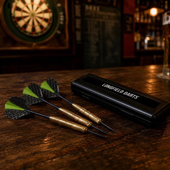 Longfield Darts Dartpijlen - setje 12x stuks - 21 grams - messing/staal/pvc - darten - pijltjes - Kinderen/volwassenen van Longfield Darts — afbeelding 5