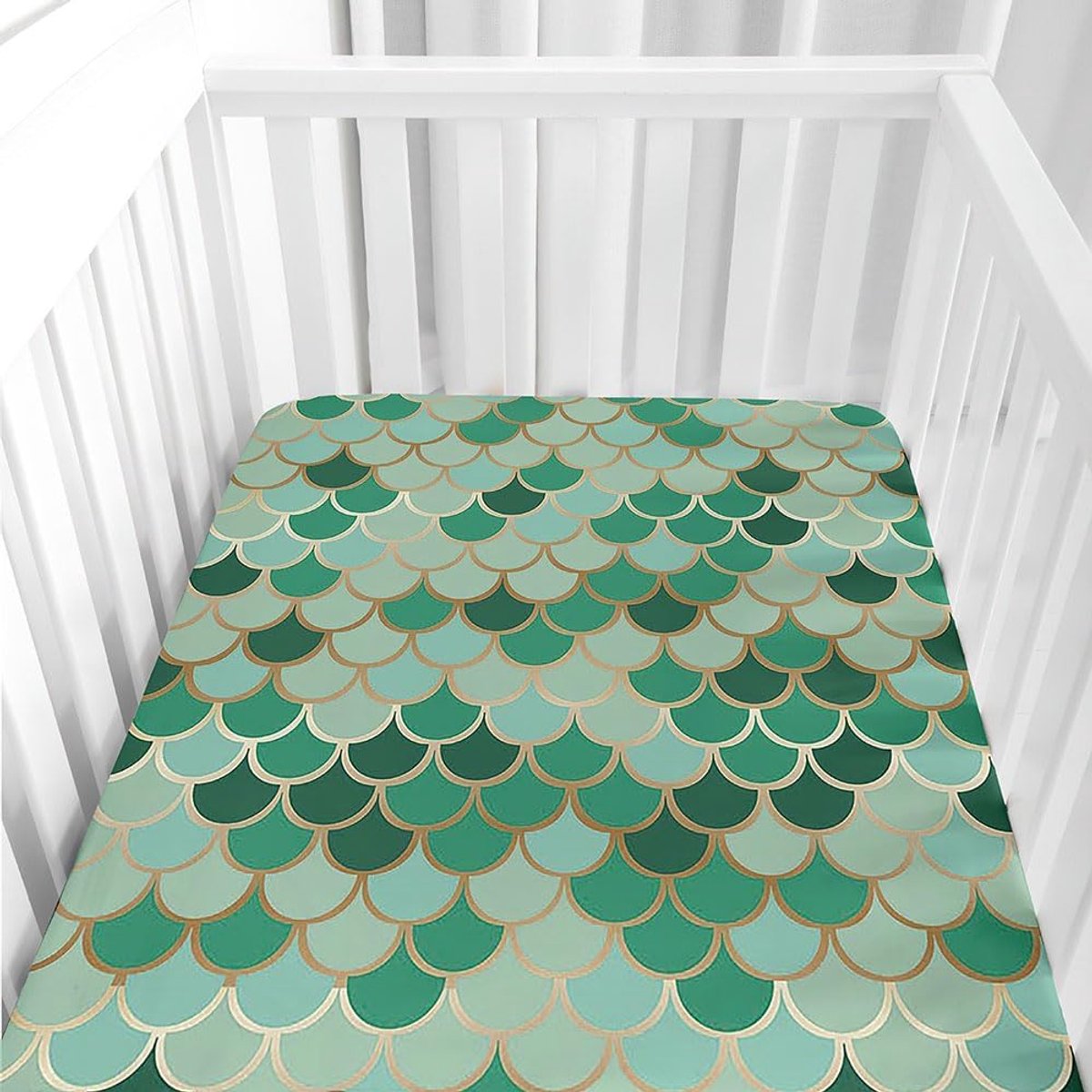 Hoeslaken Kinderbed - Babybedlaken Ledikantlaken - Comfortabel Slapen - Zacht Microvezel - 120 x 60 cm - Groen