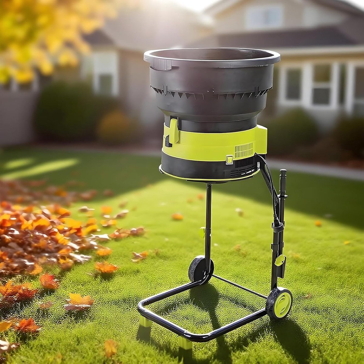Elektrische Bladversnipperaar - Tuin Mulcher - Tuinafval Verwerken - Mesloos Ontwerp - 2500W 8000rpm - Zwart