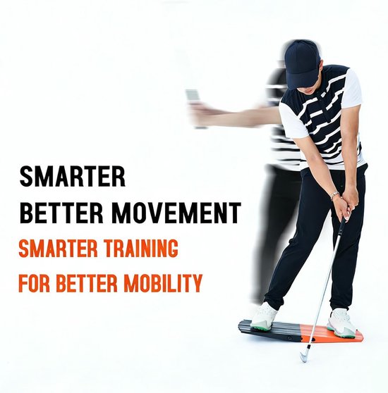 Golf Swing Trainer - Golf Oefen Tool - Swing Verbetering - Houtvezel Elasticiteit - 66 x 30 cm - Meerkleurig van GOLF — afbeelding 4