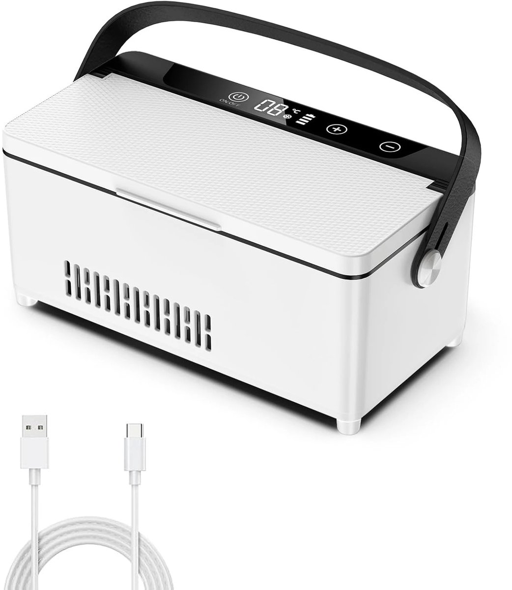 Reis Koeltas voor Insuline en Medicijnen - Met Handvat - Houdt 2~8°C - LED Temperatuurdisplay