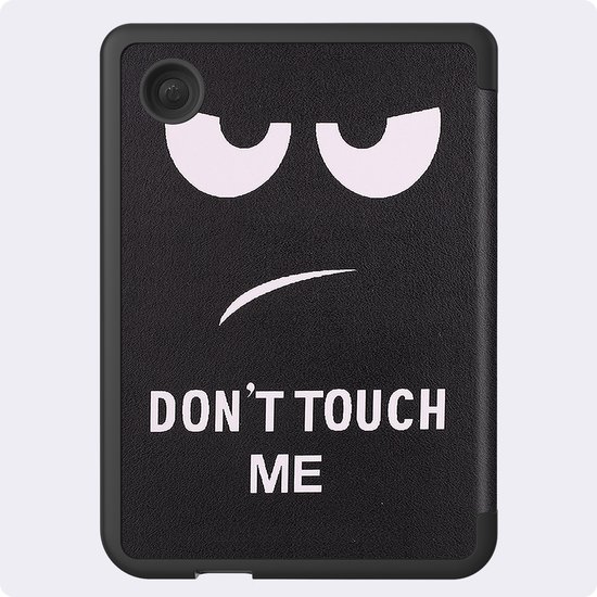 Hoes Geschikt voor Kobo Clara BW - Met Screenprotector - Luxe E-reader Trifold Case - Bescherm Hoesje Book Cover - Don't Touch Me — afbeelding 4