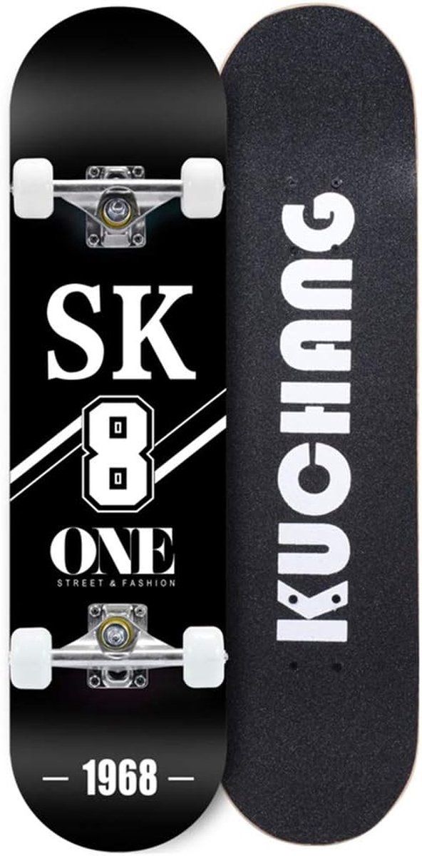 Skateboard Deck Cruiser Longboard Straat Rijden Dubbele Kick 31 Inch