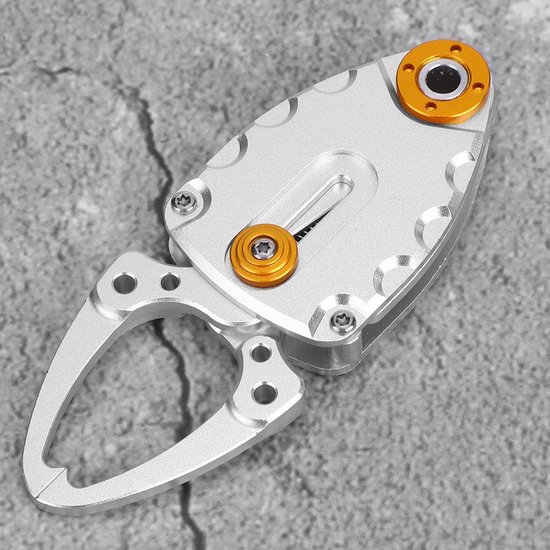 Vis Lip Tang - Vis Grijper - Vissen Vangen - Hoge Aluminiumlegering - 2 cm Opening - Zilver — afbeelding 2