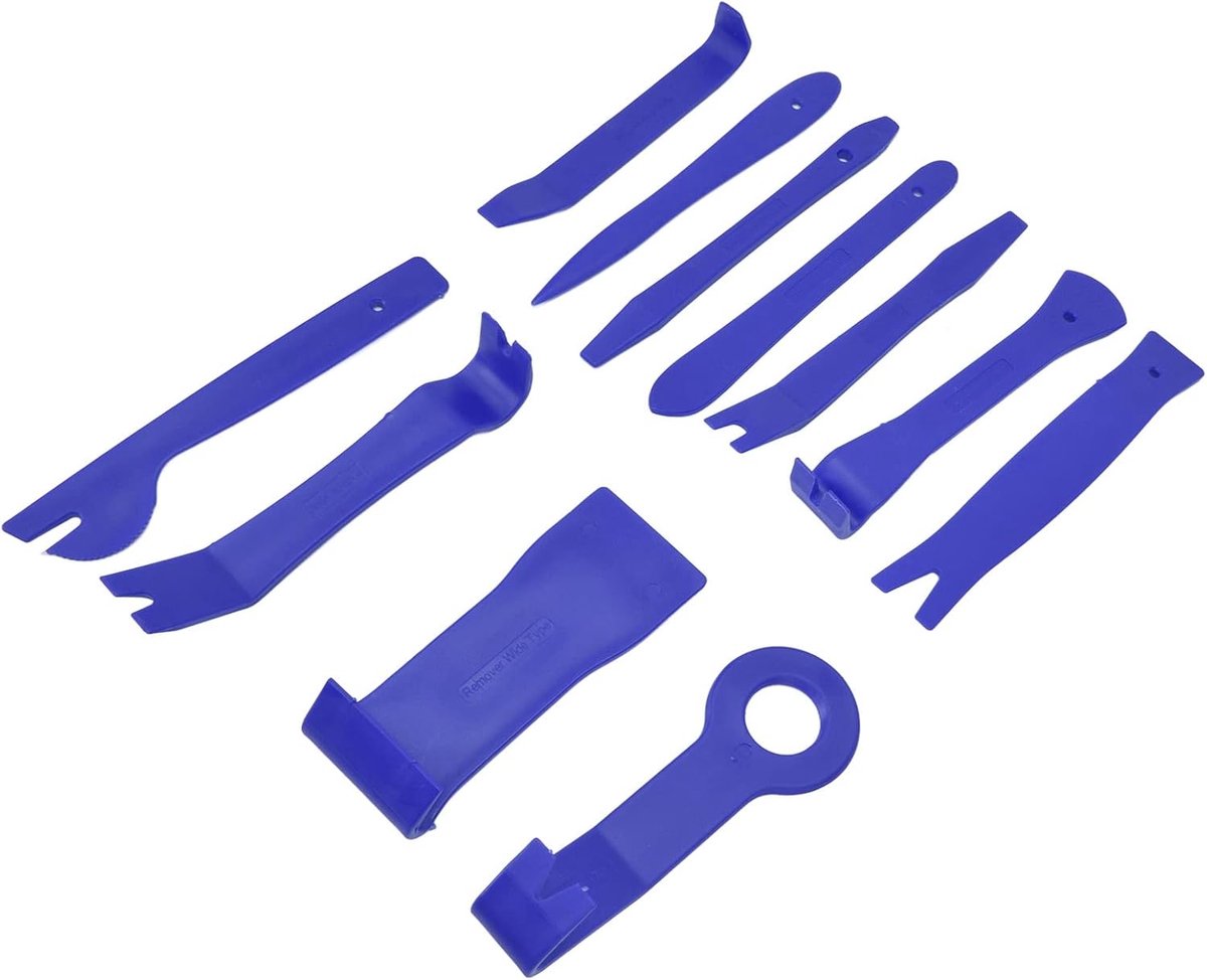 Auto Interieur Gereedschap - Paneel Verwijderaar - Auto Reparatie - 11-delige Set - 20 x 13 x 4 cm - Blauw