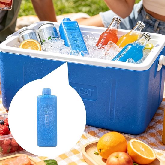 Herbruikbare IJspakketten - Voedselkoeling - Lunchbox Koelen - Directe Koeling - Middelgroot - Blauw — afbeelding 2