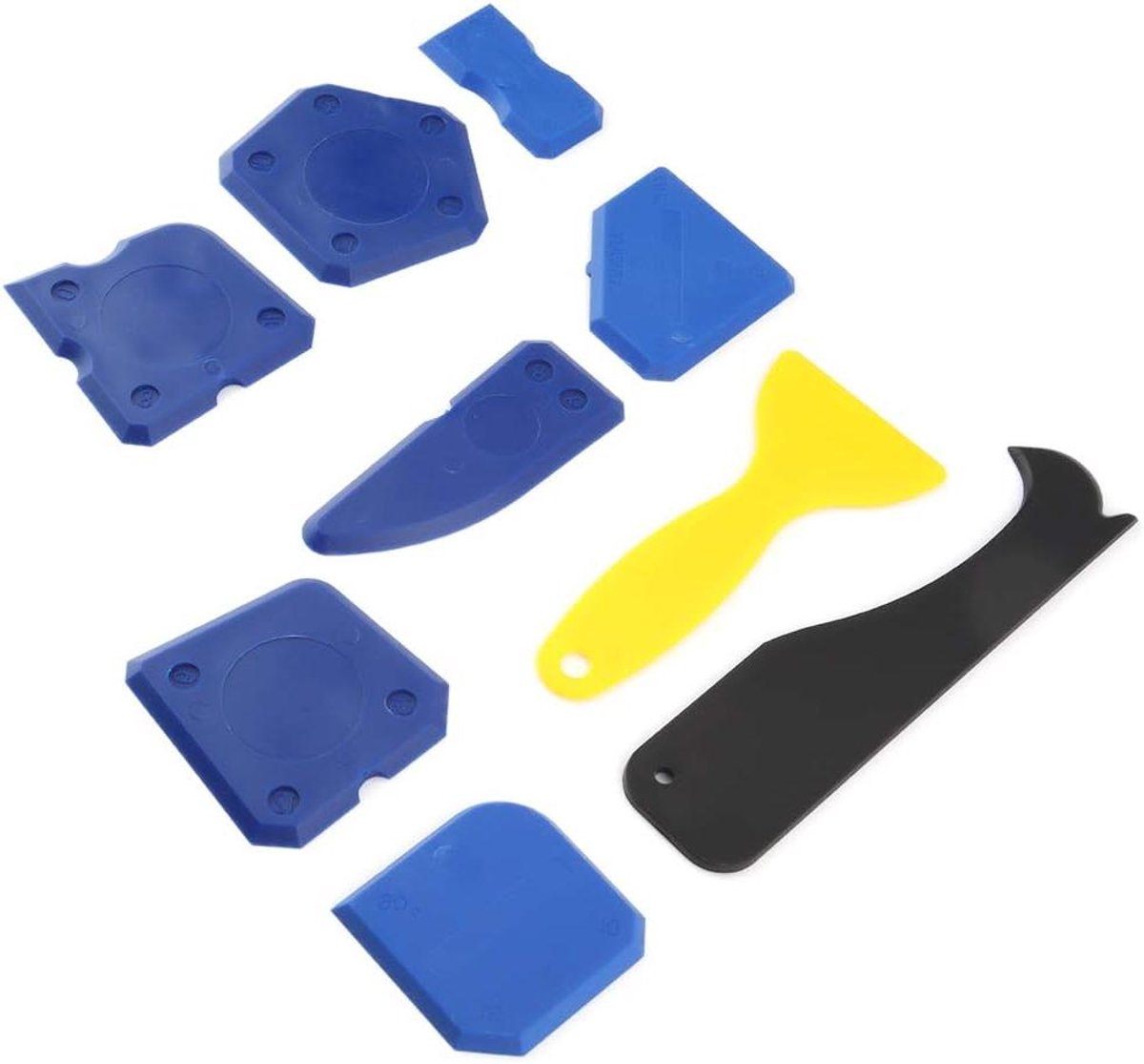 Kitverwijderaar Set - Afwerkingsgereedschap Kit - Voegen en schrapen - 9-delige set - 19 x 9 x 3 cm