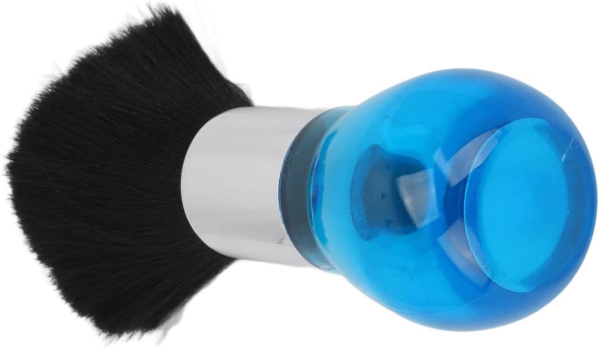 Nekborstel Nylon - Kappersborstel Haarstylist - Haar Knippen - Zachte Borstelharen - 17 x 5 x 5 cm - Zwart