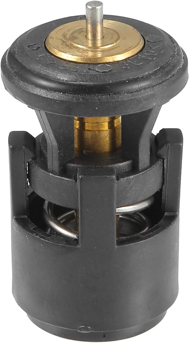 Thermostaat Behuizing - Koelwaterhuis Motorbehuizing - Motor Temperatuur Reguleren - Duurzaam Metaal Plastic - 61.5 x 32.5mm - Zwart Goudkleurig