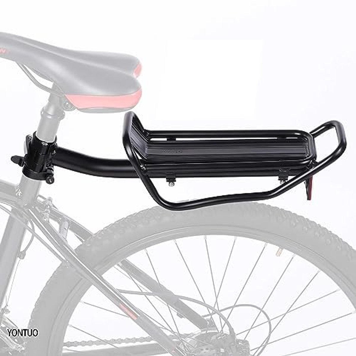 SnelShoppen - Fietsendrager Achter met Quick Release Camp, Max Gewicht 22 lbs, BCR001FT - Fietsenrek voor 1 Fiets, Lichtgewicht, Duurzaam, Ideaal voor