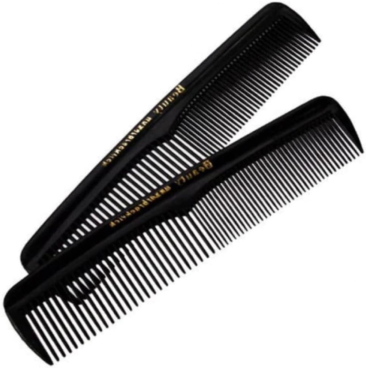 Kammen Zwart - Haarkammen Set - Haar Stylen - Onbreekbaar Materiaal - 13 cm Lengte - Zwart