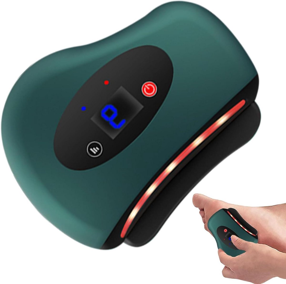 Voetschraper Massageapparaat - Elektrische Voetroller - Spierontspanning Bevorderen - 4-in-1 Multifunctioneel Apparaat - 95 x 8 cm - Wit