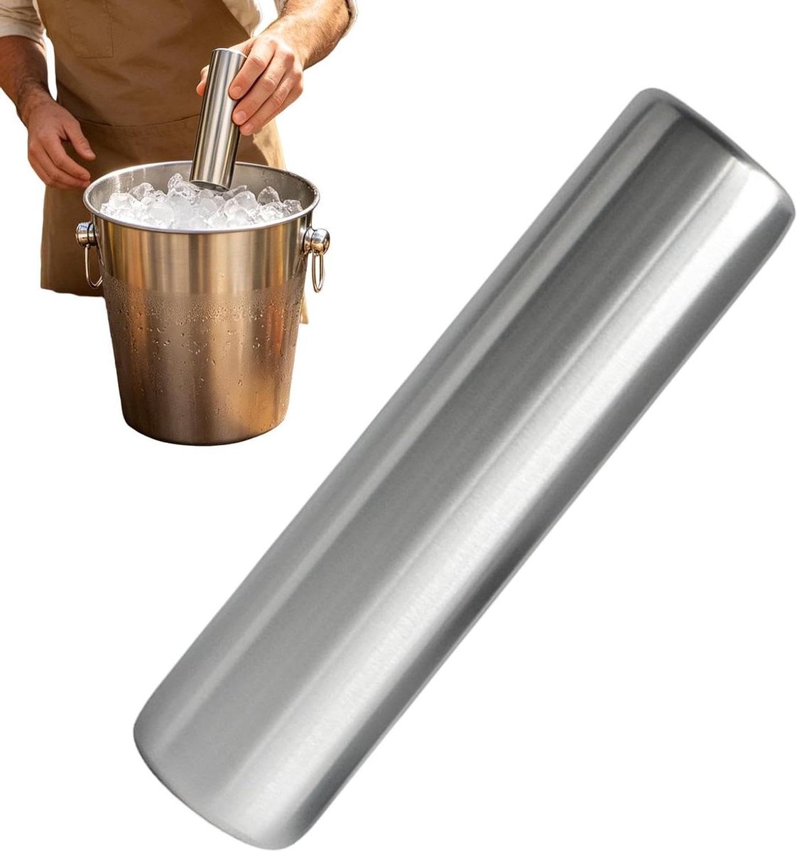 Koelelement Herbruikbaar - Koelblok Lunchtas - Buitenactiviteiten - Condensvrij Voedselveilig - 16 cm - Zilver