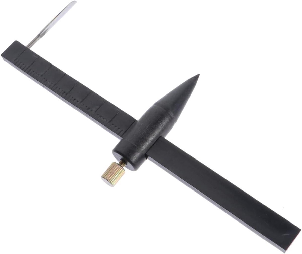 Keramiek Cirkel Snijder - Pottenbakkers Tool - Ambachtelijk Werk - Precisie Verstelbaar - 18.3cm Lengte - Zwart