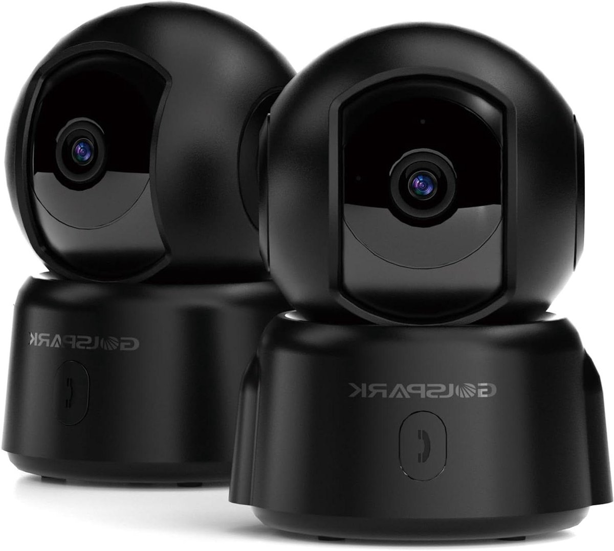 Beveiligingscamera Set - Binnencamera Huisdiercamera - Huisbewaking - Tweeweg Audio Sirene - 2 stuks - Zwart