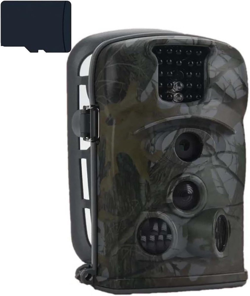 Wildcamera Trailcamera - Fotoval Surveillance Cam - Natuurlijk Leven Observeren - 940nm LED Nachtzicht - 20MP 1080P - Groen