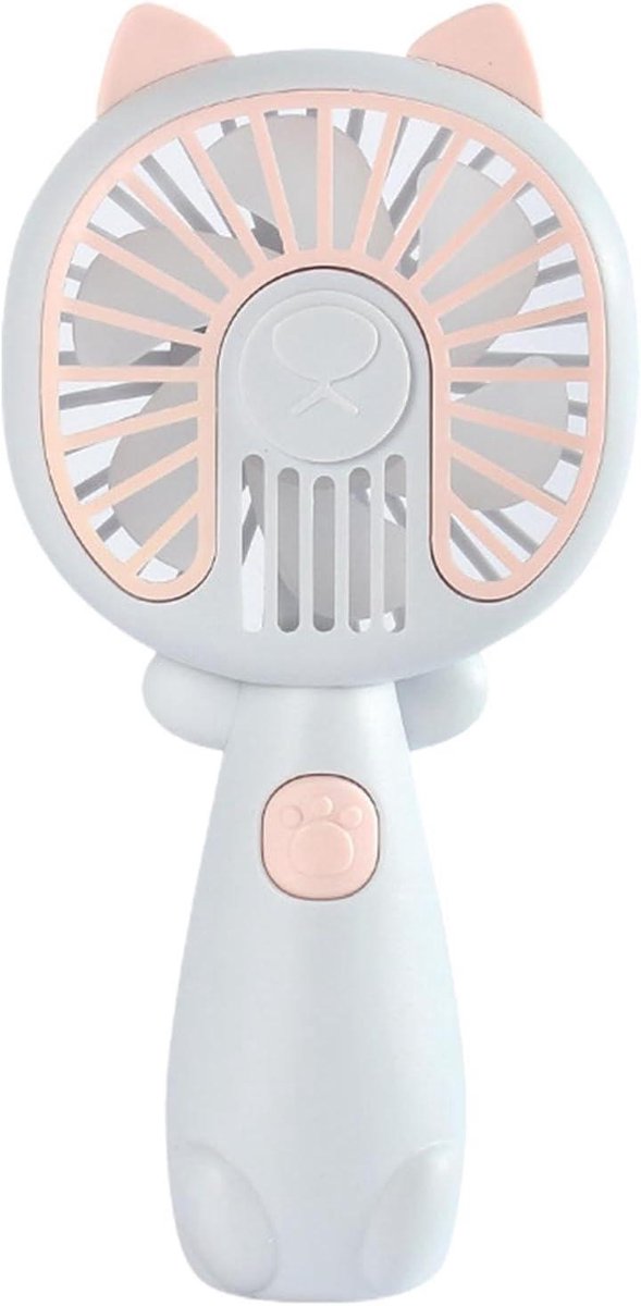 Mini Handventilator - Draagbare Ventilator - Persoonlijke Koeling - Stille Werking - 75x45x16cm - Roze