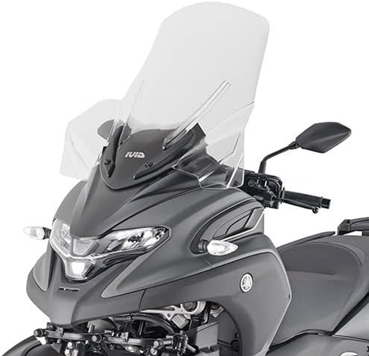 Windscherm Scooter - Voorruit Motor - Bescherming Tegen Wind - Voertuigspecifieke Pasvorm - 50 x 50 x 20 cm - Transparant