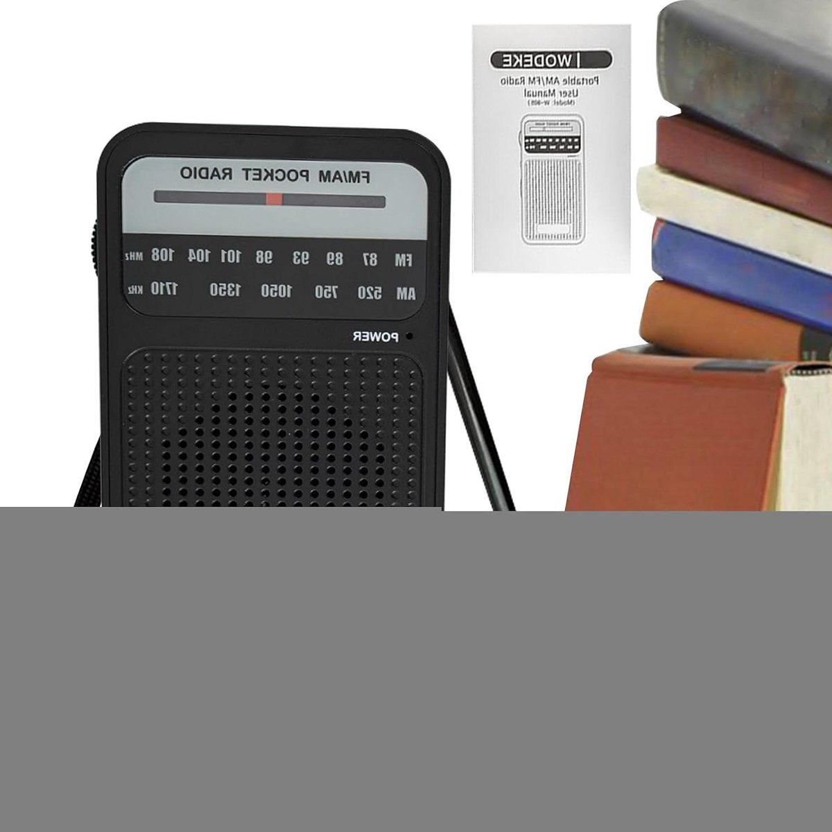 Draagbare Transistorradio - Zakradio AM/FM - Muziek Luisteren - Hoge Gevoeligheid - 14 x 8 x 4 cm - Zwart