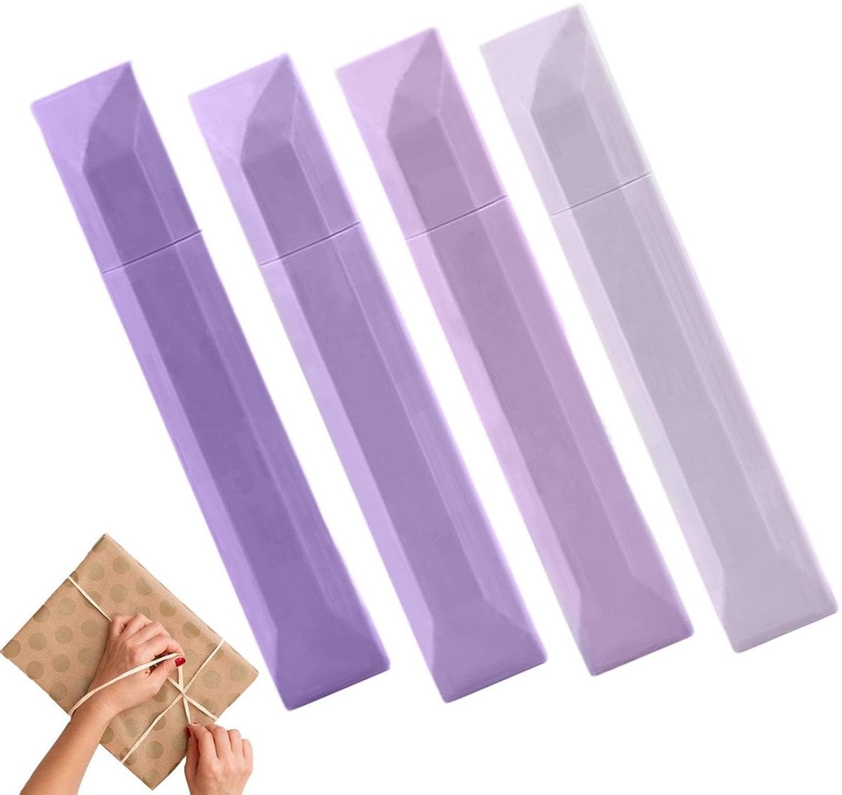 Lijm Tape Roller - Dubbelzijdig Tape - Creatieve Projecten - Residuvrij - 4-Delig - Wit