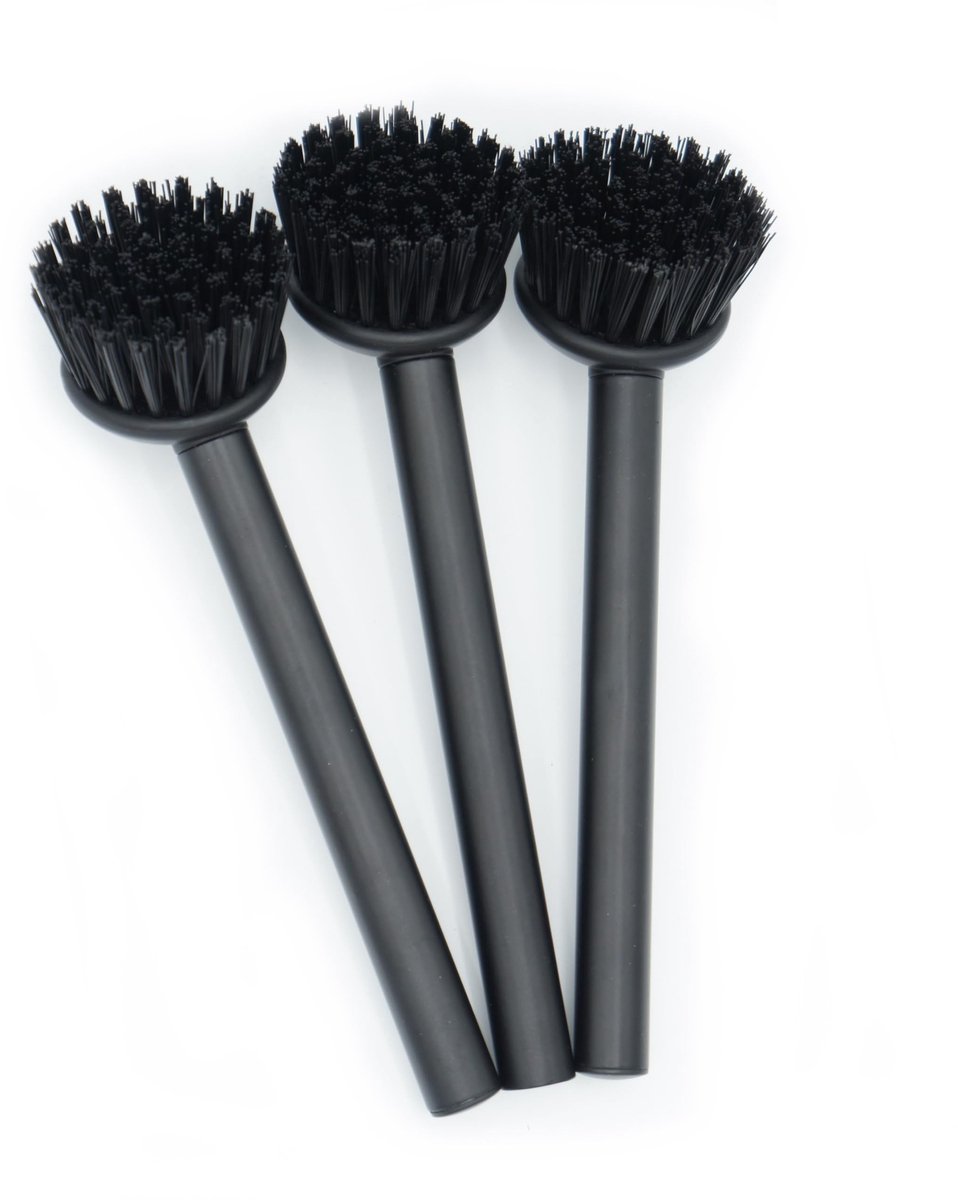 Dailygoods - Set van 3 Zwarte Afwasborstels