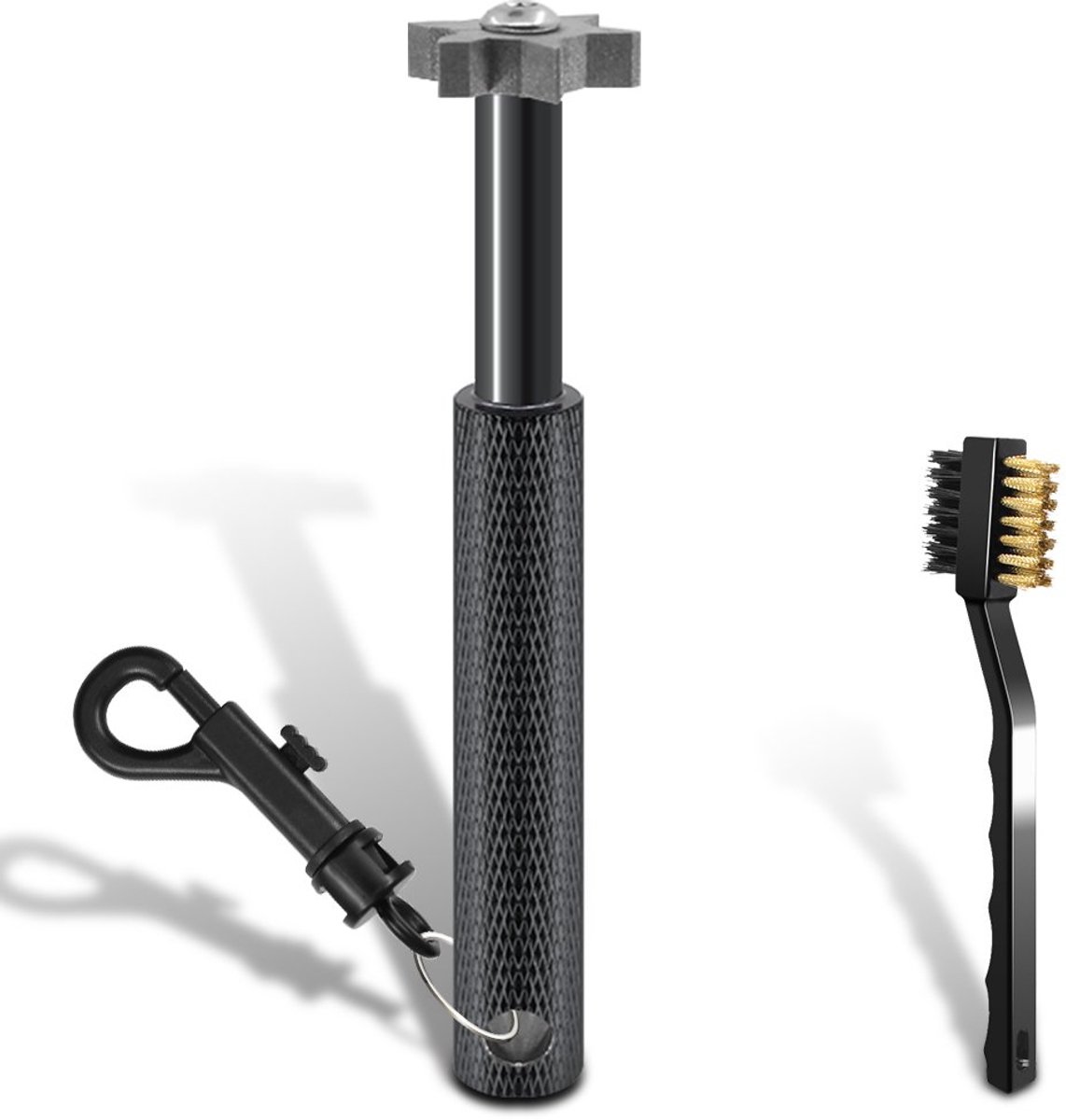 Dailygoods - Golf Club Groove Sharpener en Borstel Kit - Reinigen en Slijpen van Wedges en IJzers