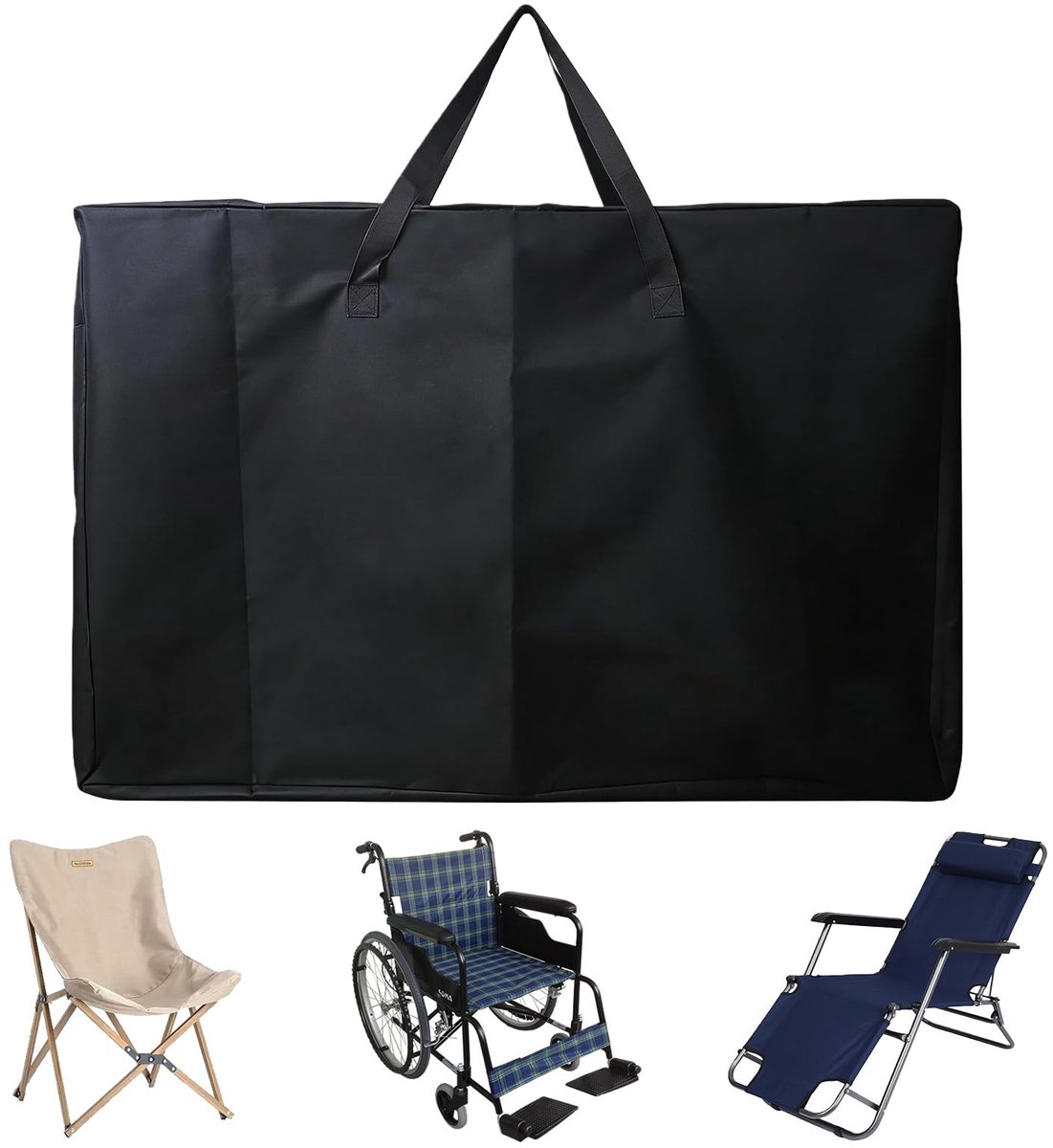 Dailygoods - Opvouwbare Stoelhoes - Waterdichte en UV-bestendige Bescherming voor Tuinmeubelen, 72 x 28 x 106 cm