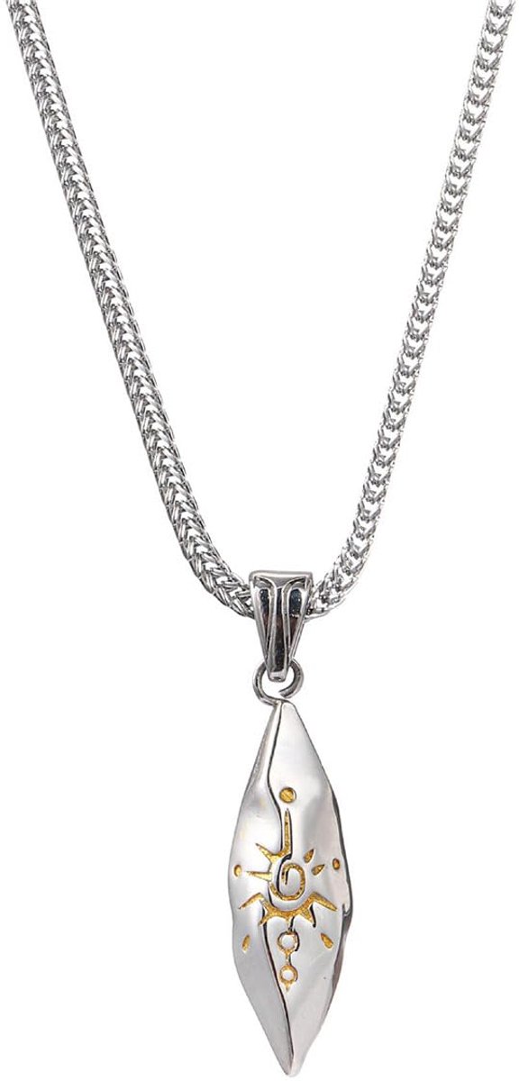 Dailygoods - Wenssteen Roestvrij Stalen Ketting voor Heren - Comfortabel en Duurzaam