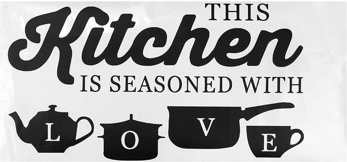 Dailygoods - Verwijderbare PVC Muurstickers voor Woondecoratie - Keuken en Woonkamer