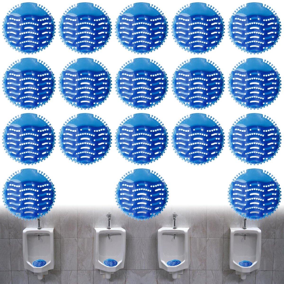 Dailygoods - Urinoirzeef 18 Stuks met Geur - Universeel Urinoir Insert voor Frisse Toiletten