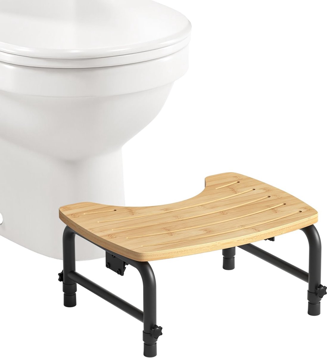 Dailygoods - Inklapbare Toiletkruk - Stevige Ondersteuning voor Badkamer
