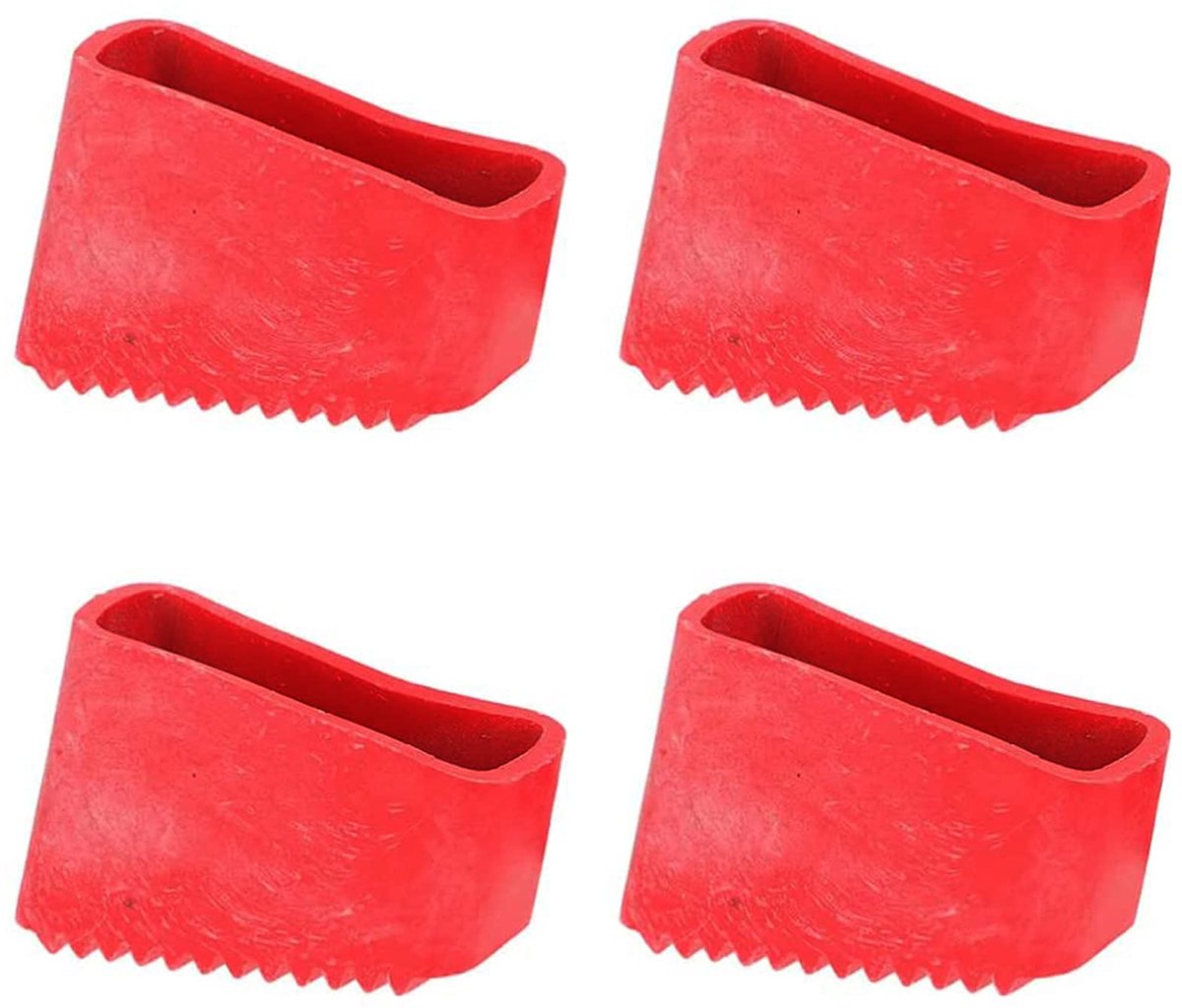 Dailygoods - 4 Stuks Antislip Rubber Voeten voor Ladder - Vervangbare Laddervoeten