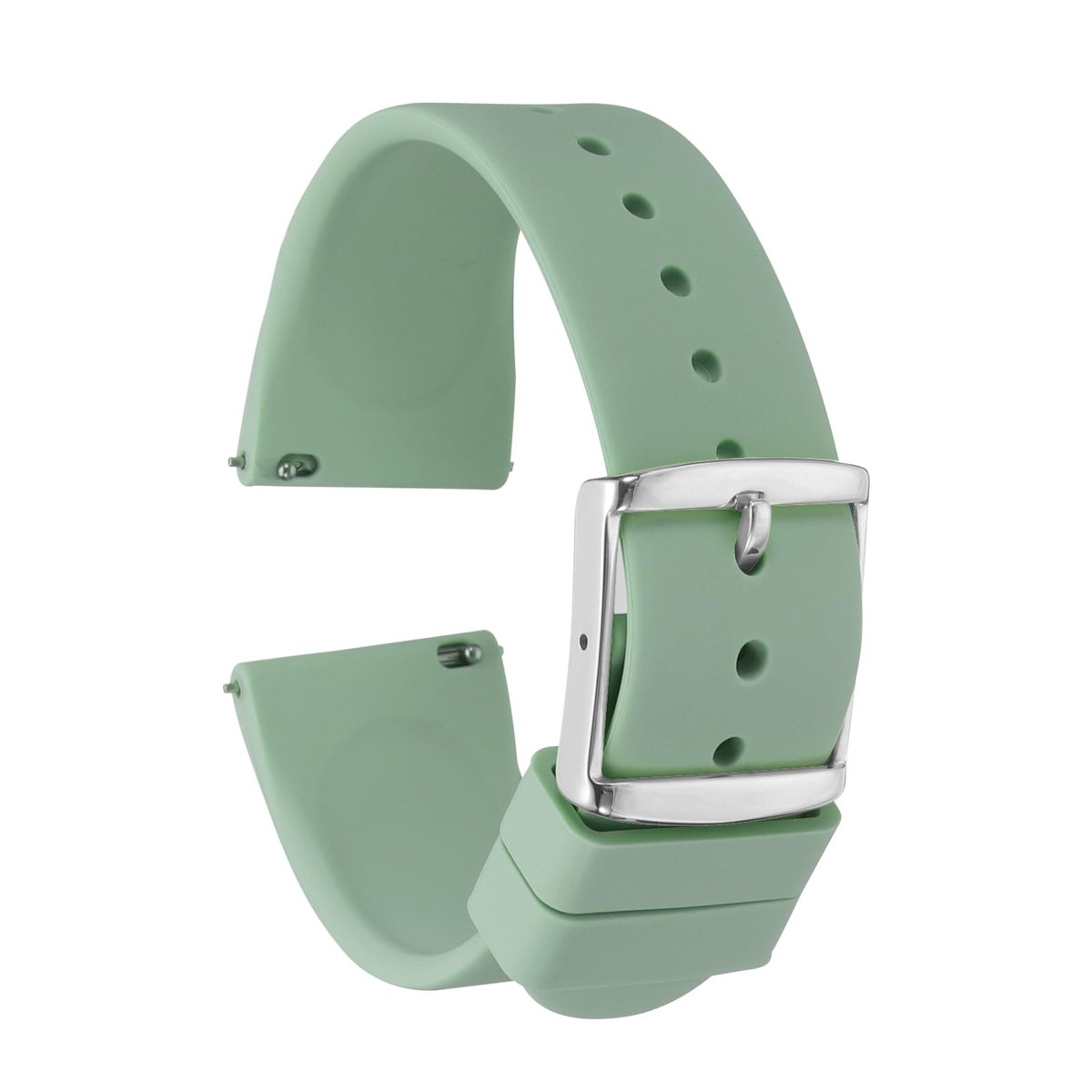 Dailygoods - Silicone Watch Strap 22mm - Snelle Release Rubber Horlogeband met Sluiting