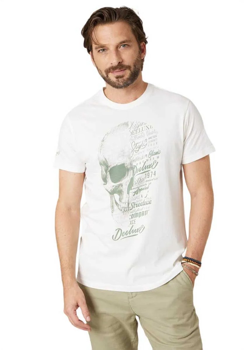 Deeluxe Vegas T-shirt Met Korte Mouwen Wit L Man