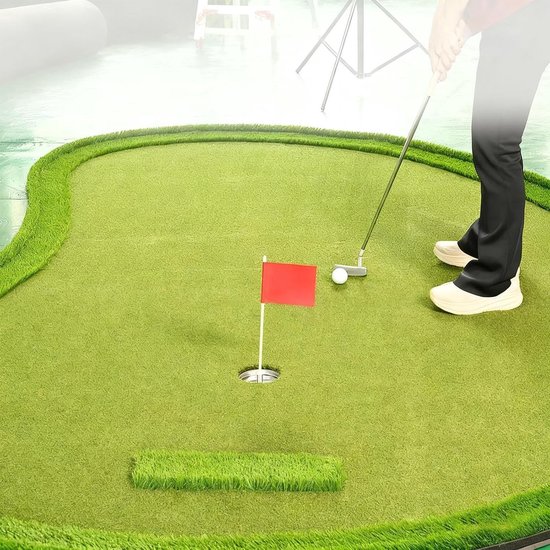 Golf Oefen Set - Putting Cup Vlag - Golf Vaardigheden Trainen - Weerbestendig Roestvrij Staal - 10 cm Cup - Meerkleurig van GOLF — afbeelding 3