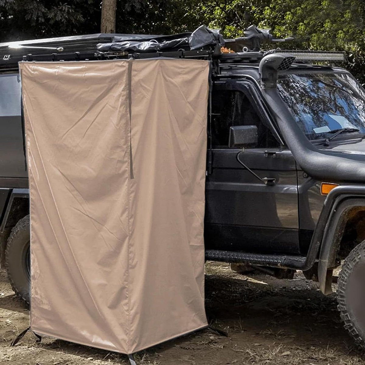 Douchtelt - Privacy tent Kleedkamer - Buiten Douchen - Opvouwbaar Ontwerp - 100x100x180cm - Kaki