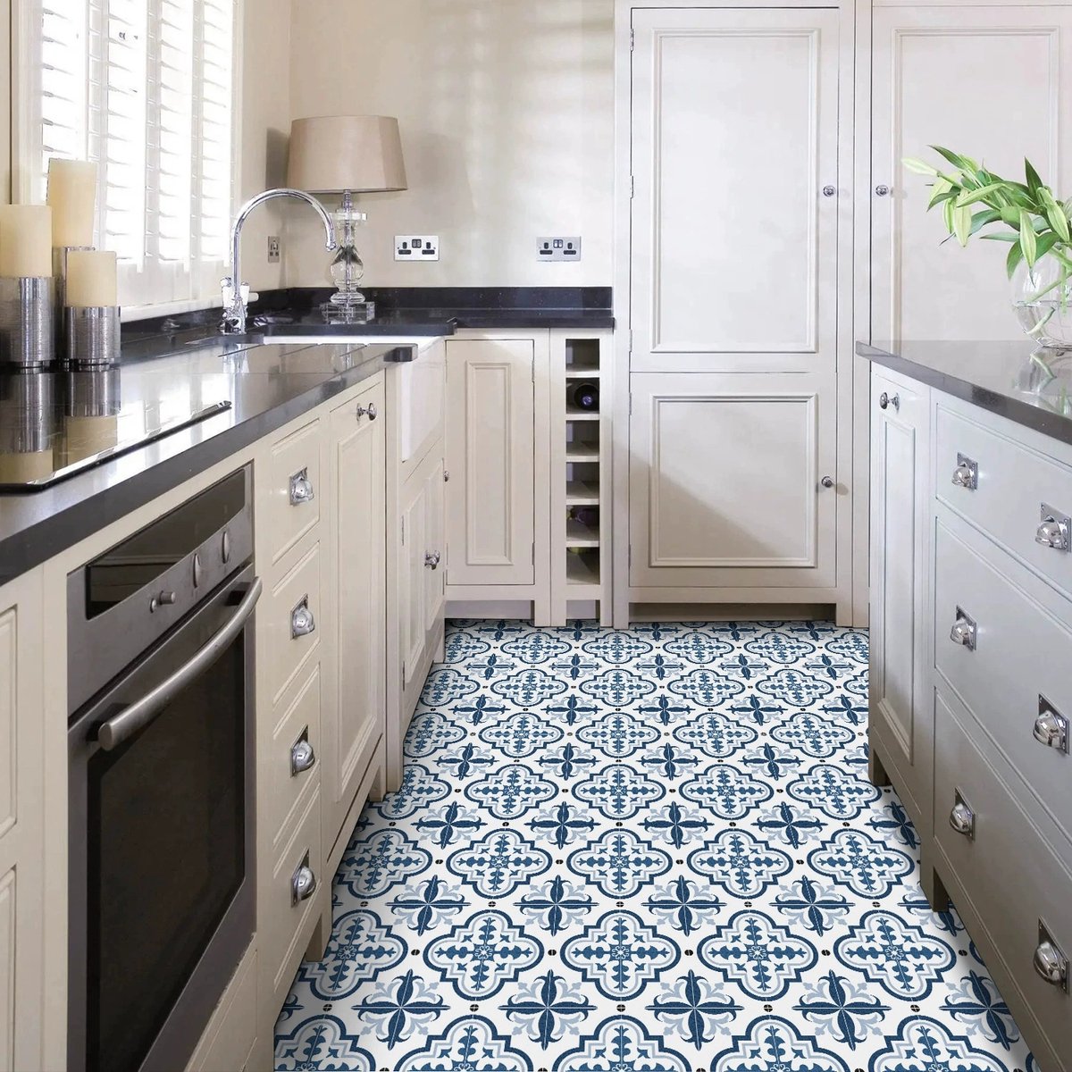 9 Stuks Peel And Stick Floor Tiles - Zelfklevende Vloertegels - Vinyl Vloerbedekking - Waterdicht Effect - Eenvoudige Installatie - Duurzaam Vinyl Materiaal - Ideaal Voor Natte Ruimtes