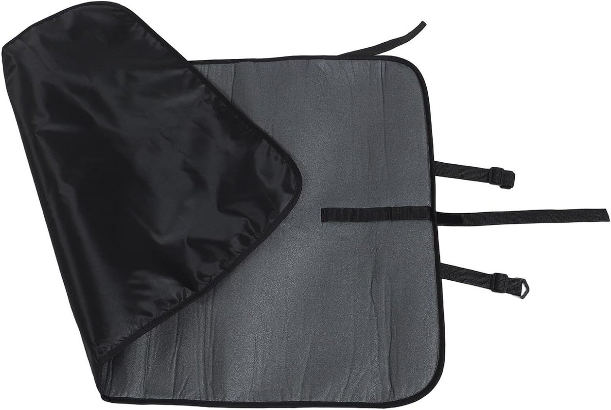 Deur Strijkmat - Stoommat Kleding - Kreukvrije Kleding - Hittebestendig - 110 x 63 cm - Zwart