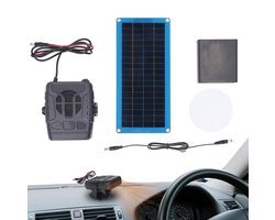 Zonnepaneel Verwarming - Auto Ontdooier - Ruiten Ontdooien - Draagbare Oplossing - 30 W - Zwart