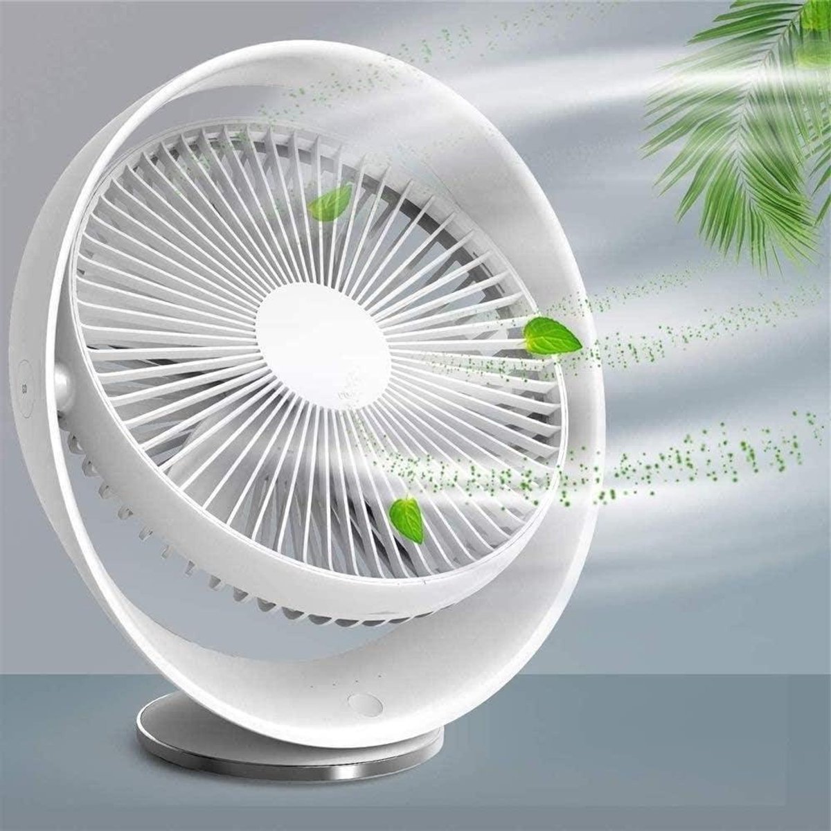 Bureau Ventilator - Mini Fan - Persoonlijke Koeling - Stille Werking - Compact Formaat - Wit