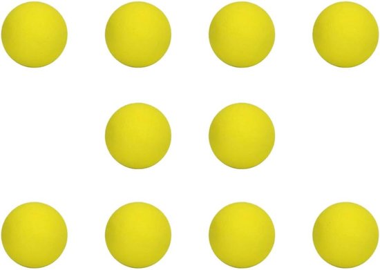 Foam Golfballen - Oefenballen Golf - Golf Training - Zacht Flexibel Materiaal - 42 mm - Geel — afbeelding 5