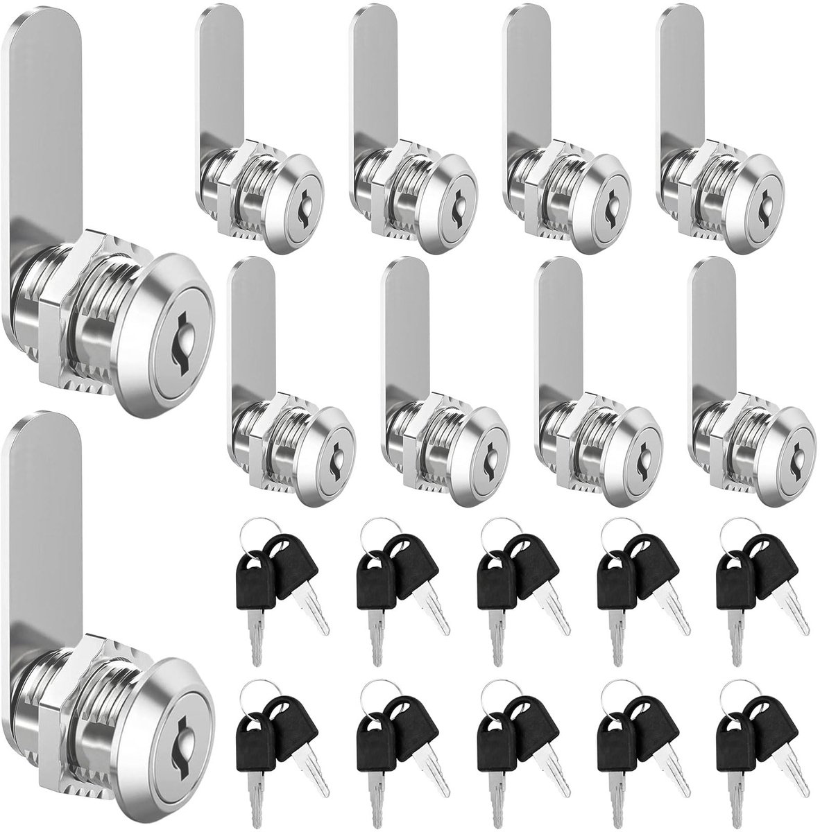 Dailygoods - 10 Stuks Brievenbus Slot met Sleutels - Veilig en Betrouwbaar