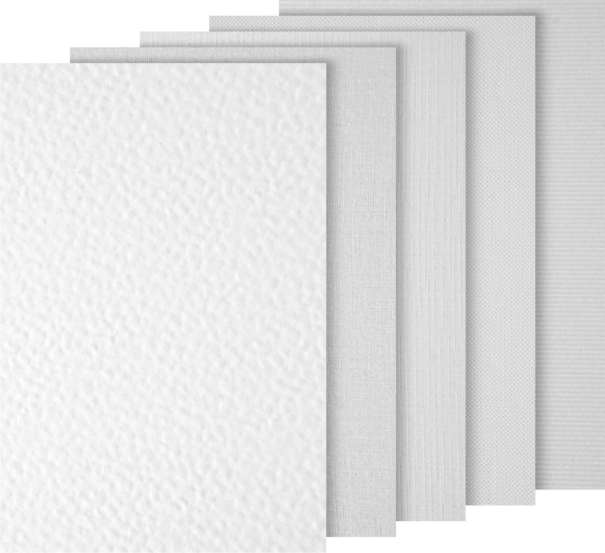 SnelShoppen - Netuno Structuurkarton Wit A4 246 g - Ivoorkarton Mix Structuurpapier - 100 Stuks Knutselkarton voor Visitekaartjes, Oorkonden, Uitnodig