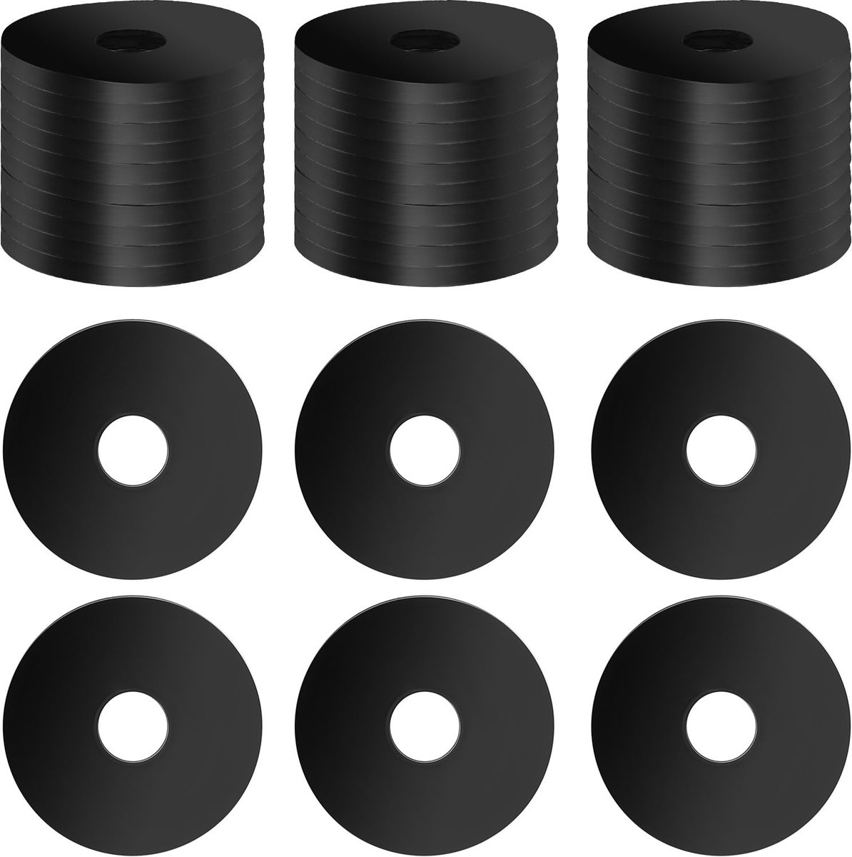 Dailygoods - 30 Stuks Rubber Washers M4 PVC Silicone - Waterdichte Schroefafdichting